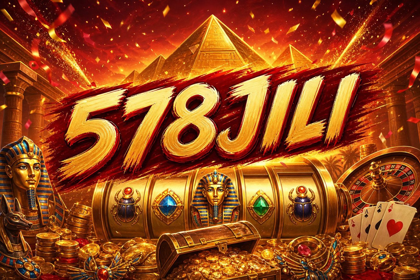 Tampilan gulungan Mahjong Ways di 578JILI dengan simbol mahjong