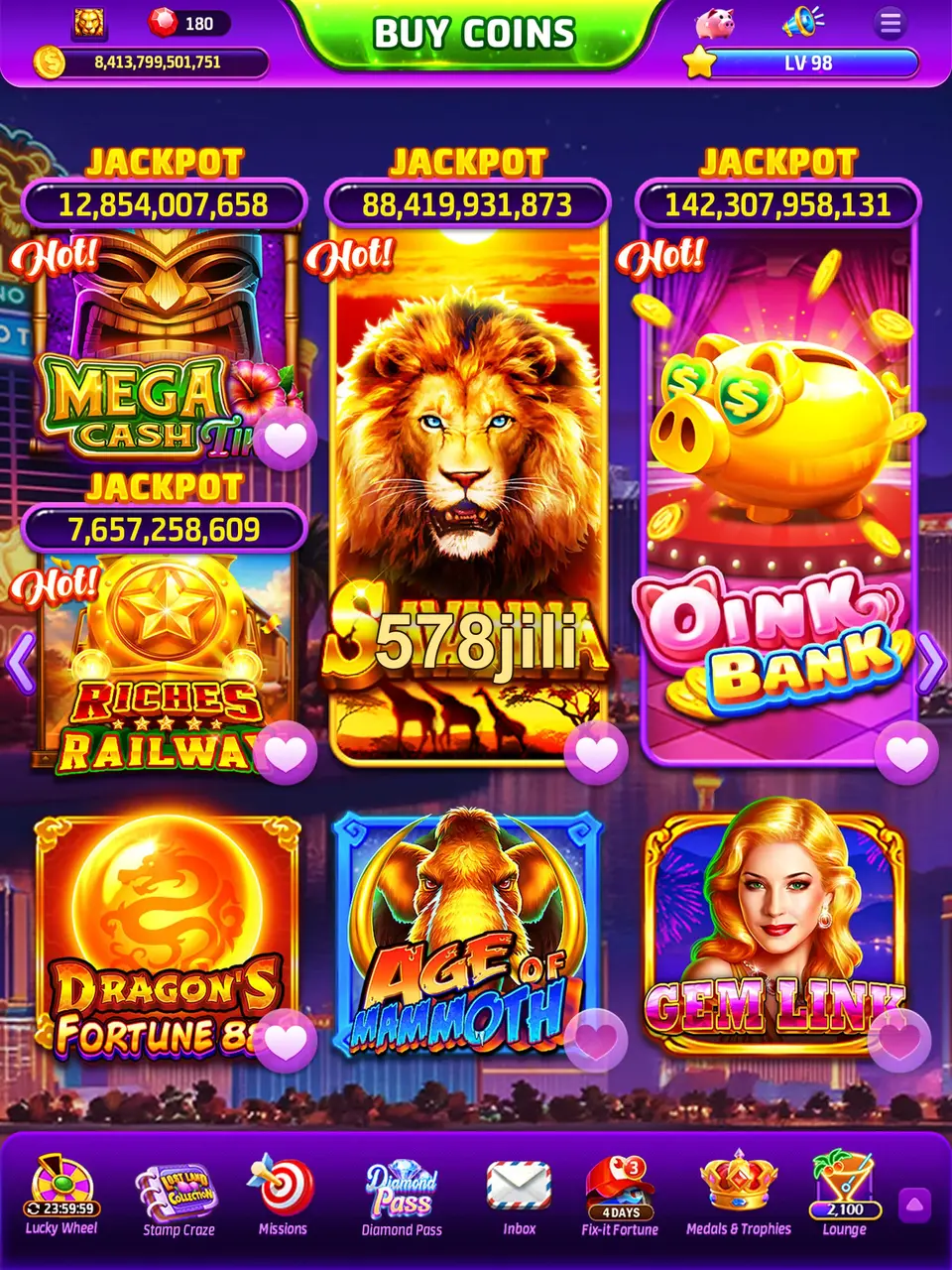 578jili Tangkapan Layar